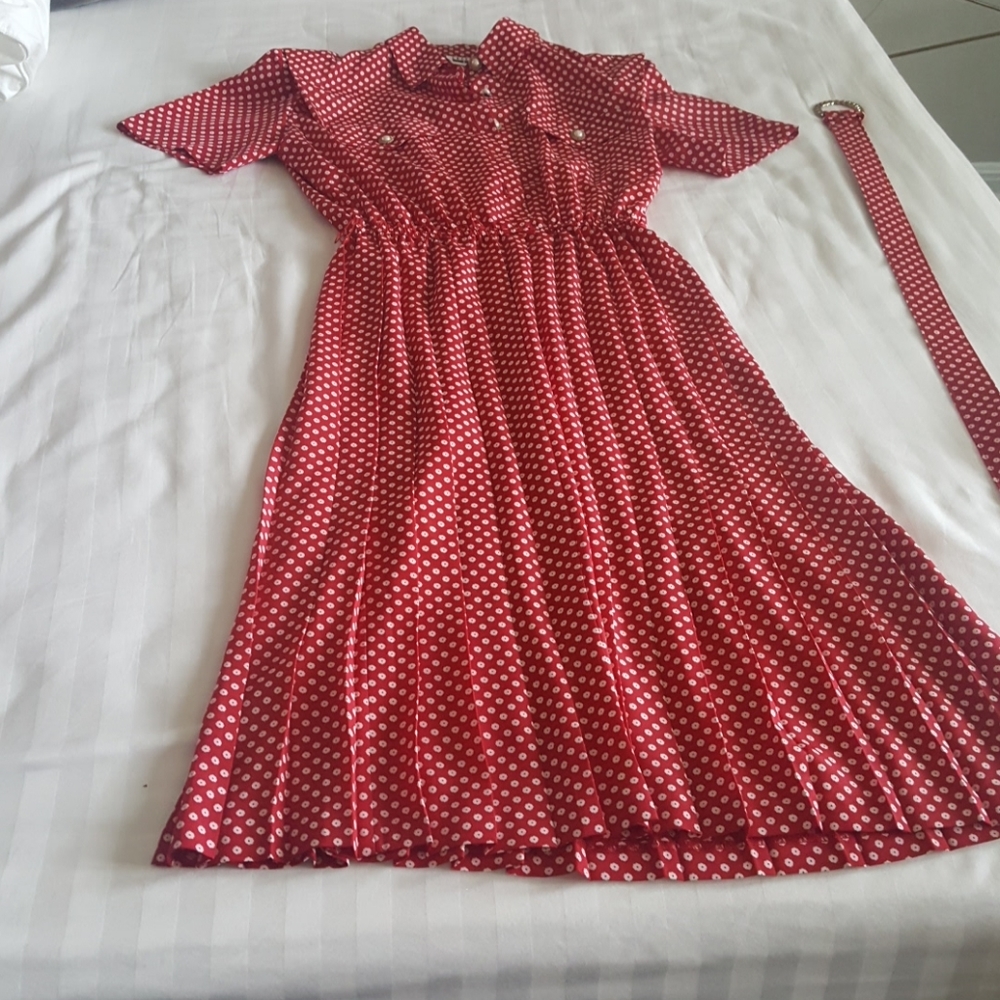 Vintage pleated dress